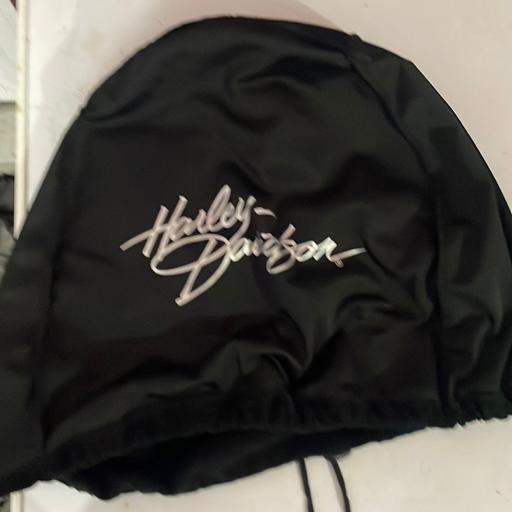 Harley Davidson helmet bag black with draw string
